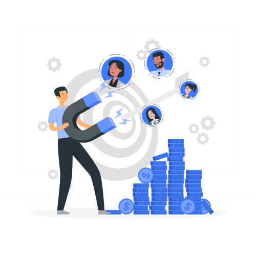 attracting people vector
